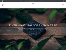 Tablet Screenshot of elysiansoap.com